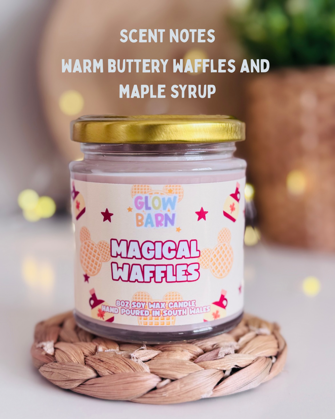 Magical Waffle Candle