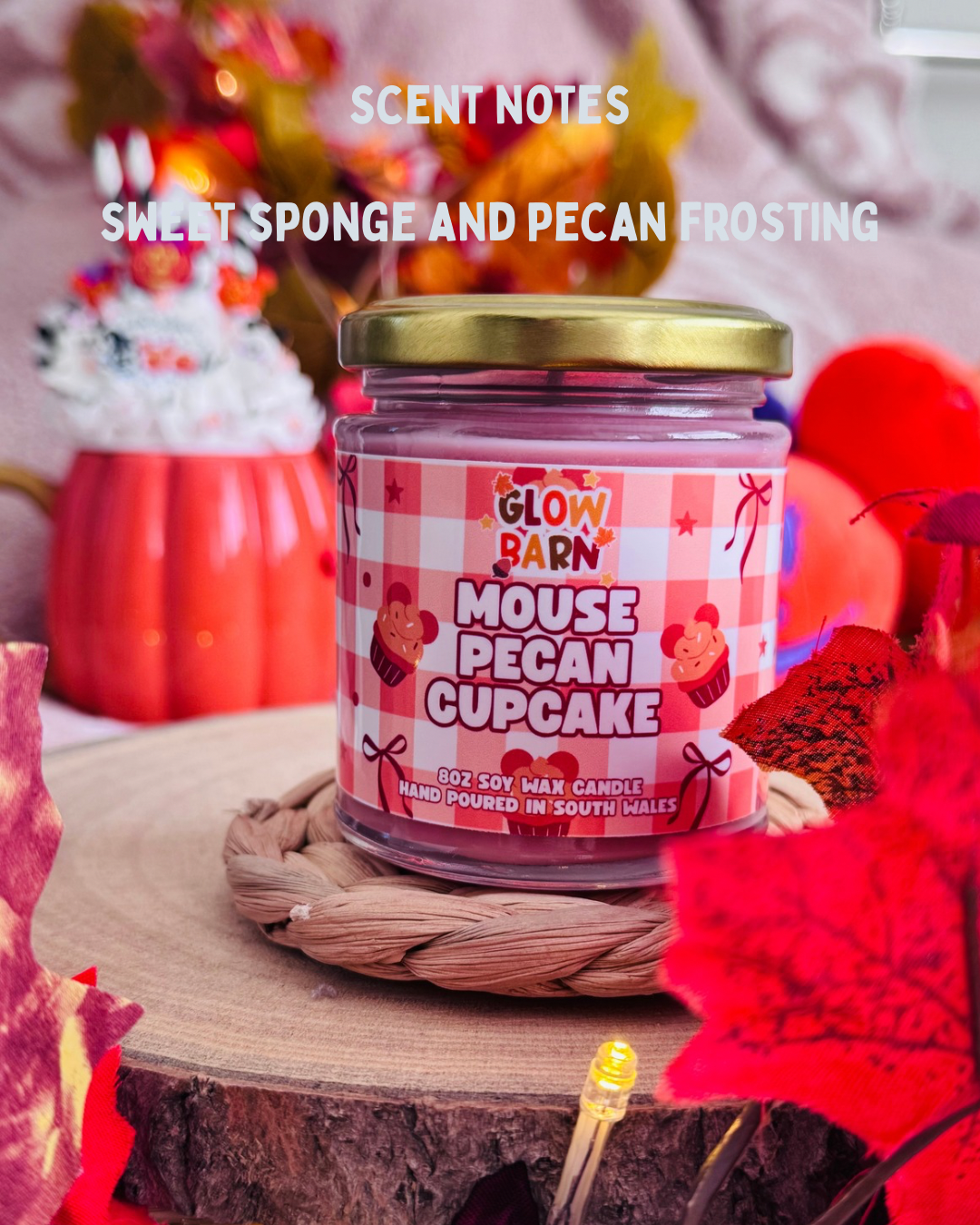 Mouse Pecan Cupcake Candle