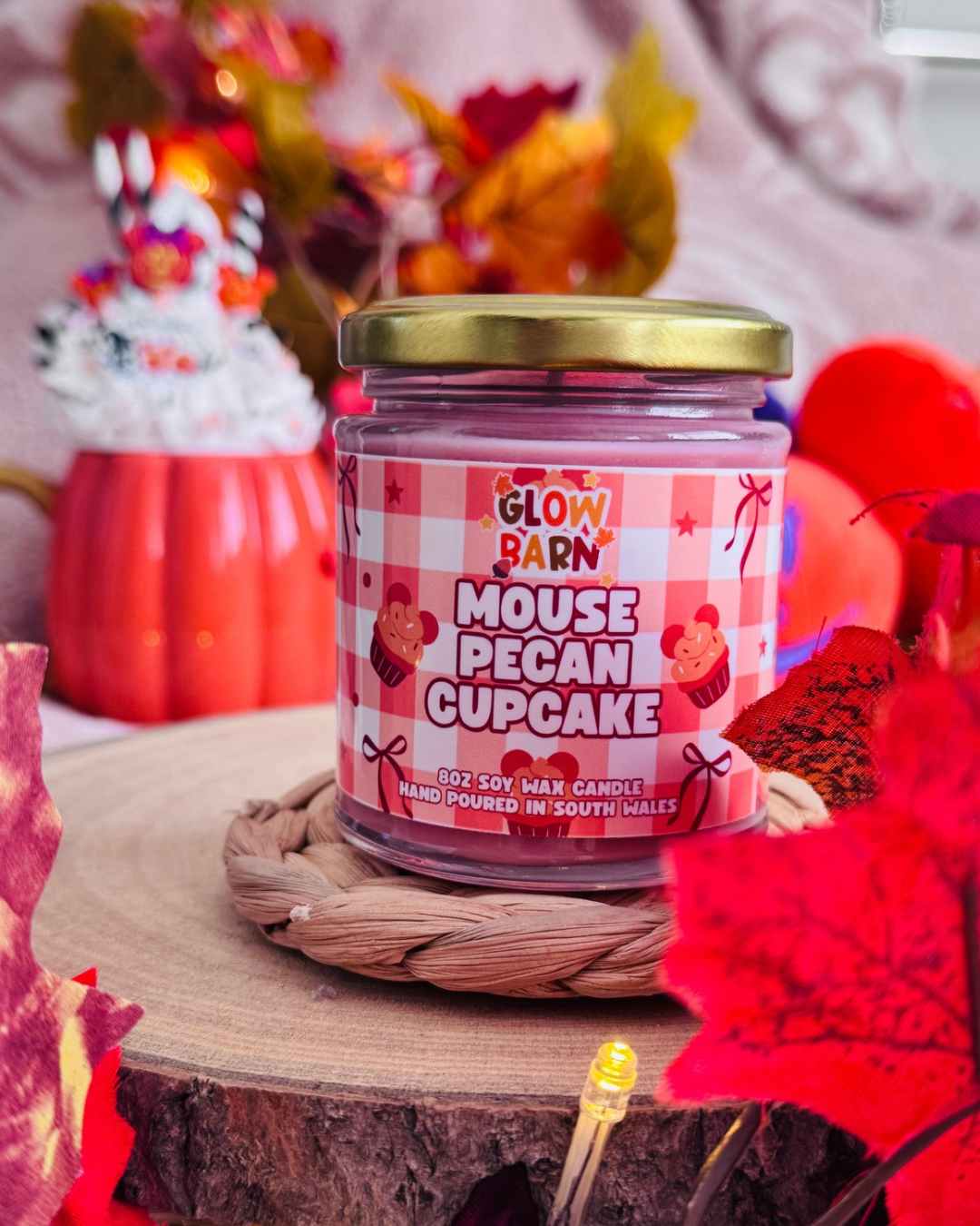Mouse Pecan Cupcake Candle