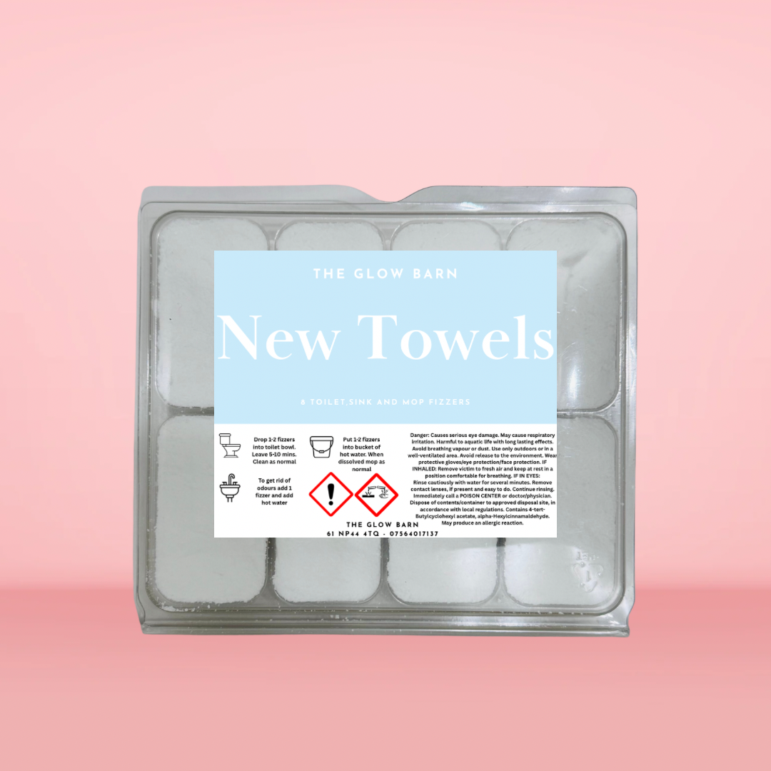 New Towels Sink, Mop & Toilet Fizzers